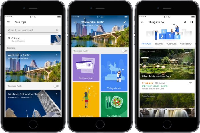 Google Trips best free travel app
