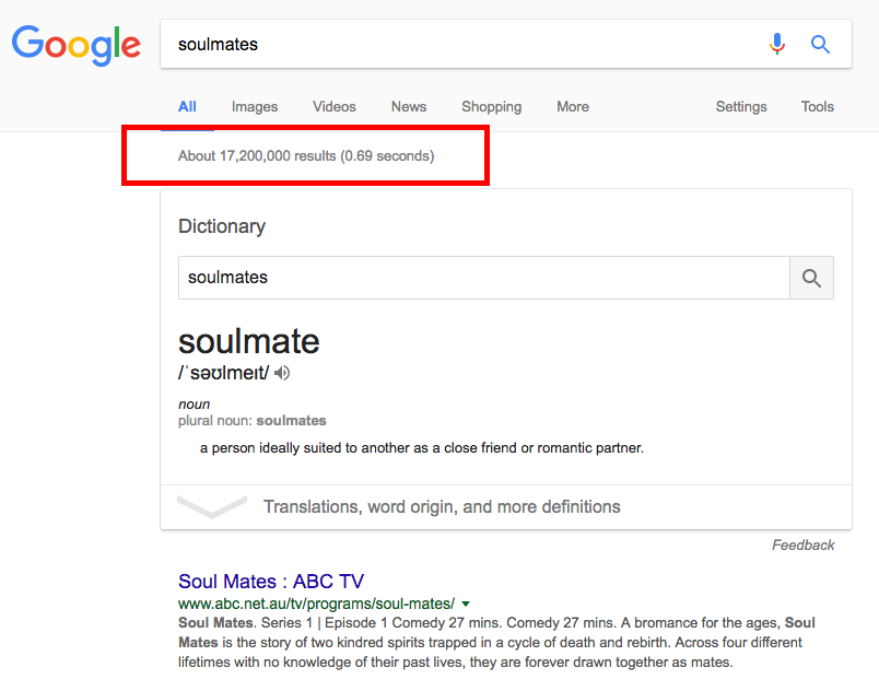 Soulmates on Google